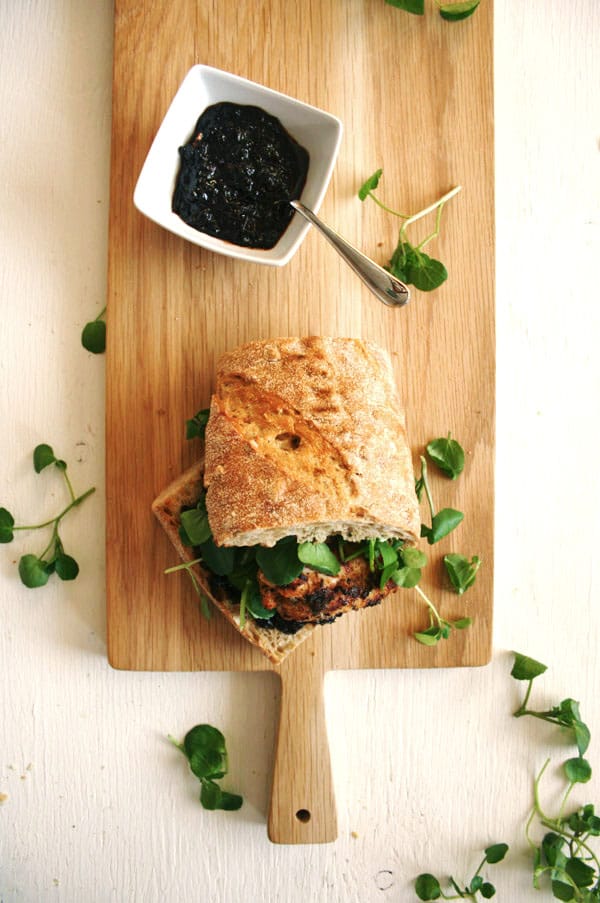 Cajun Chicken and Smoked Chilli Jam Sandwich - a simple, tasty sandwich with a super easy, delicious smoked chilli jam recipe | eatloveeats.com