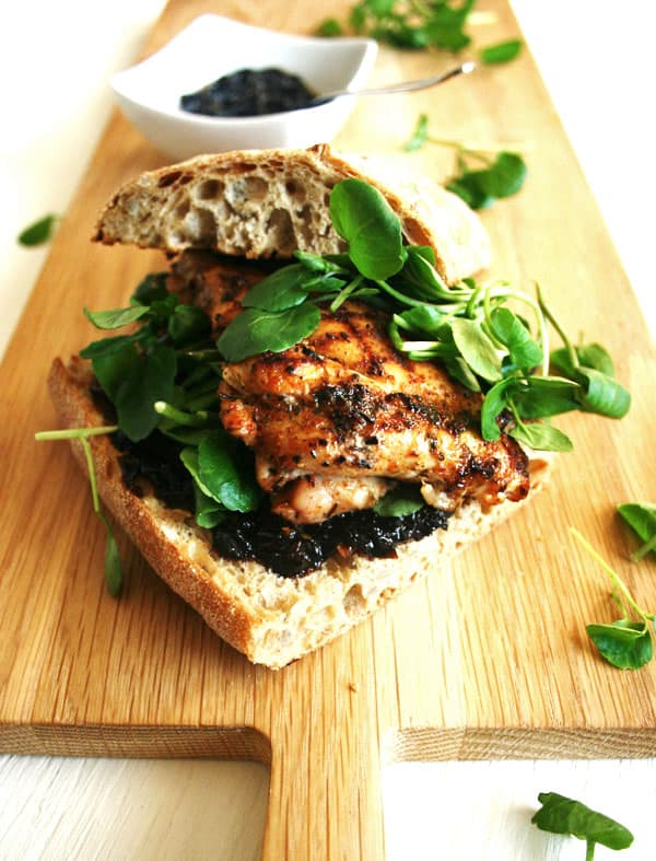 Cajun Chicken and Smoked Chilli Jam Sandwich - a simple, tasty sandwich with a super easy, delicious smoked chilli jam recipe | eatloveeats.com