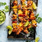 pineapple chicken kabob with smoky chipotle marinade pin.