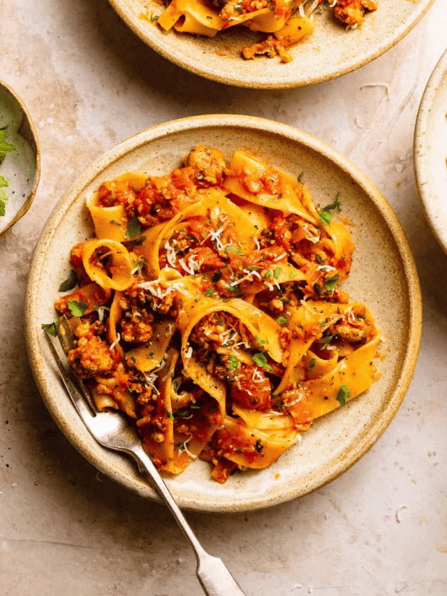 Easy Italian Sausage Ragu with Pappardelle Story