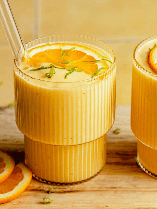 Healthy Orange Mango Smoothie Story