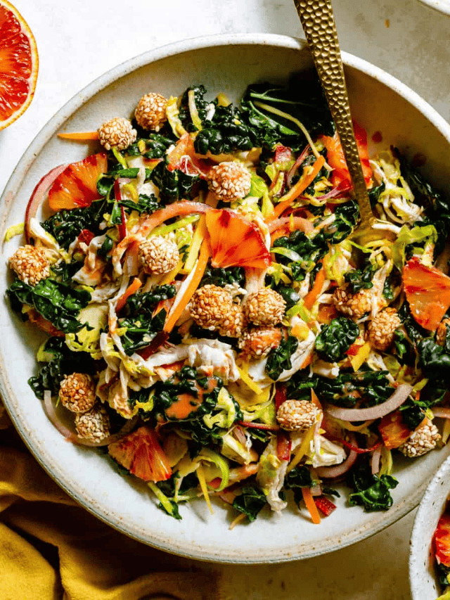 Kale Chickpea Salad with Chicken Story