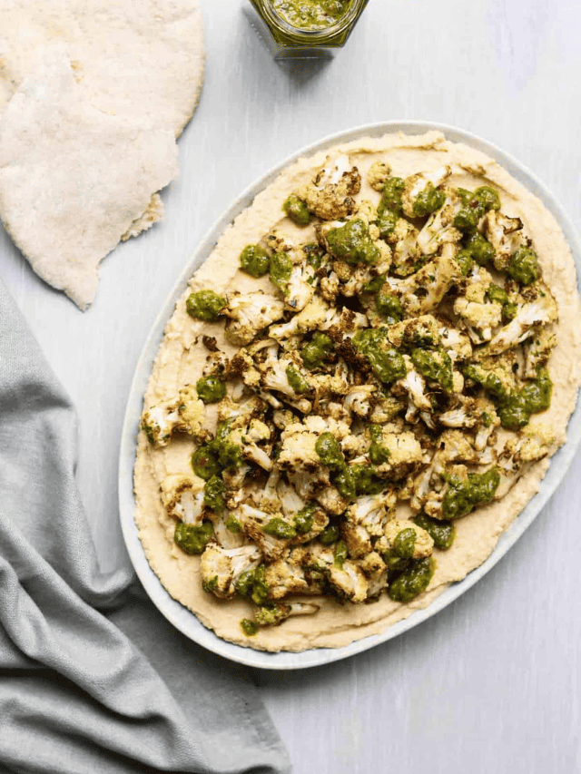 Loaded Chimichurri Cauliflower Hummus Story