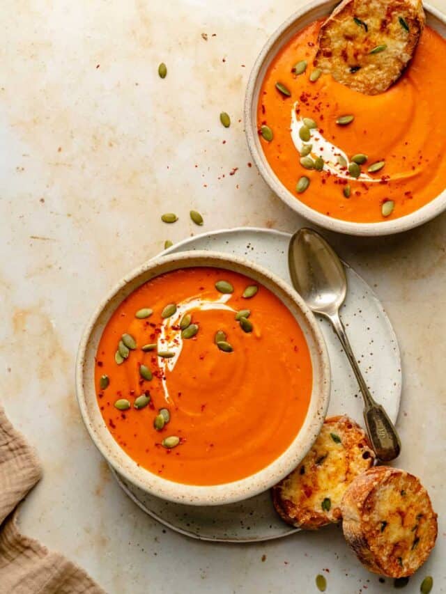 Butternut Squash and Red Pepper Soup