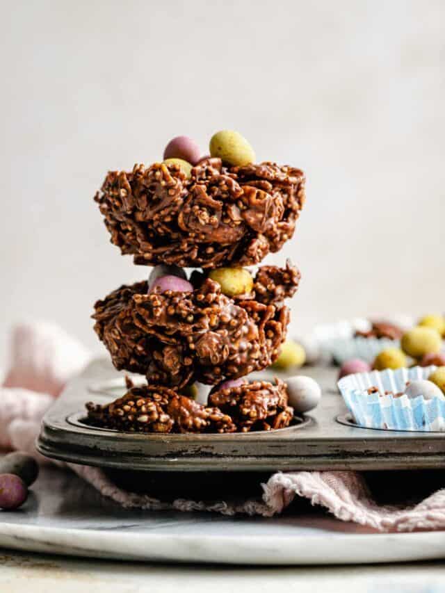 Chocolate Easter Nest Cakes