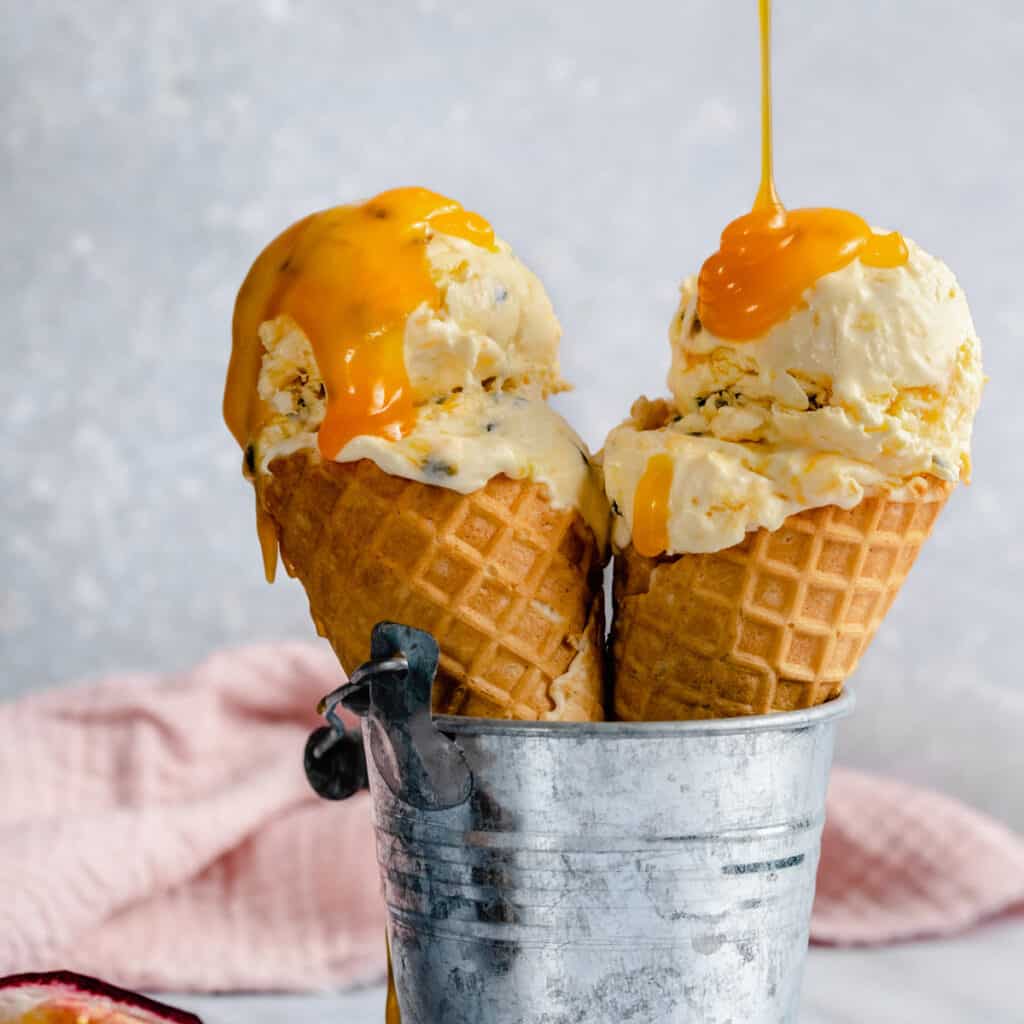 Passion Fruit Ice Cream Eat Love Eat