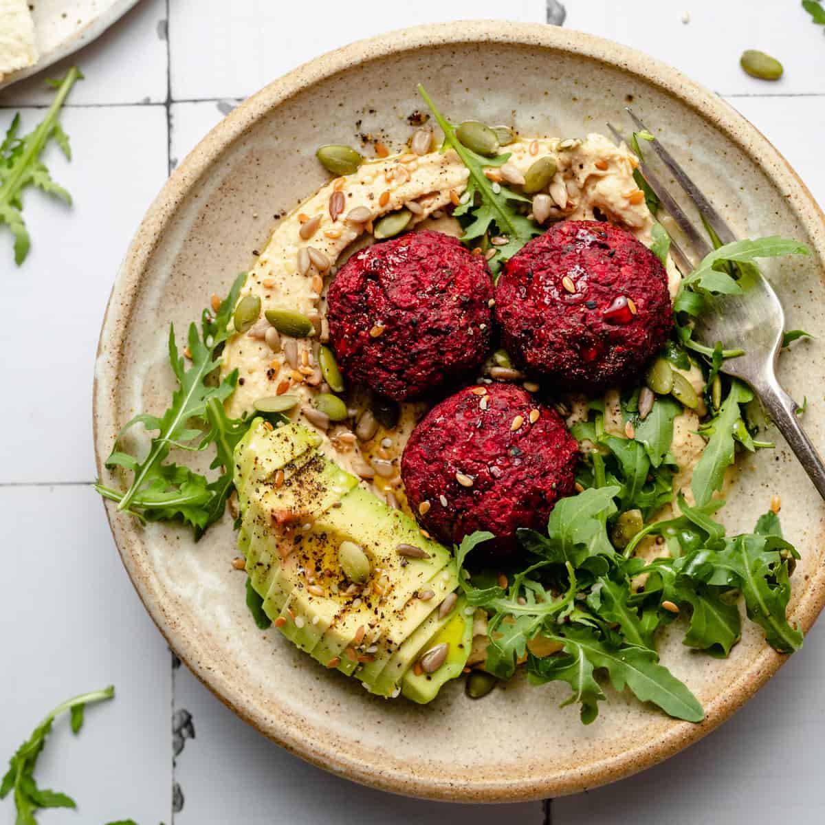 Thumbnail of Easy Beetroot Falafel (Vegan)