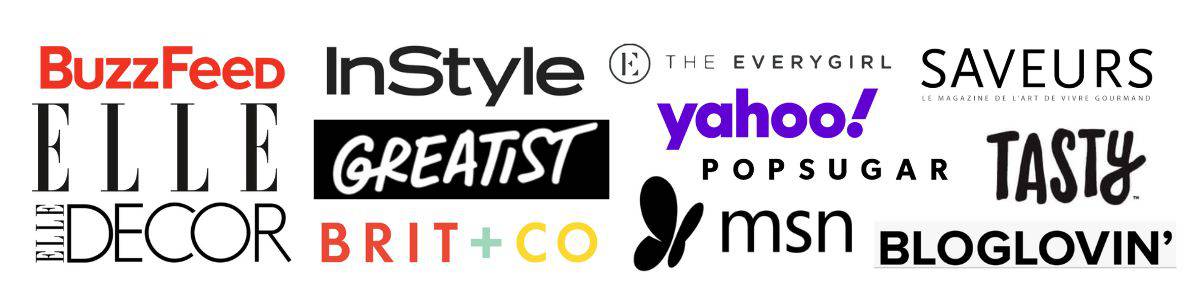 Banner of various brand names and their logos from being featured in them.