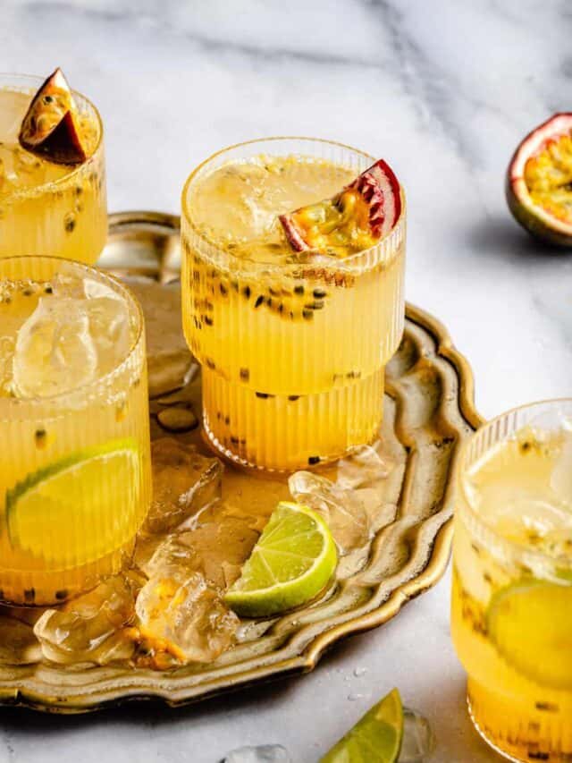 Non Alcoholic Passionfruit Mocktail